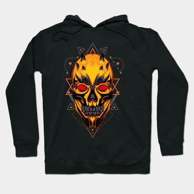 skull mask face Hoodie by SHINIGAMII